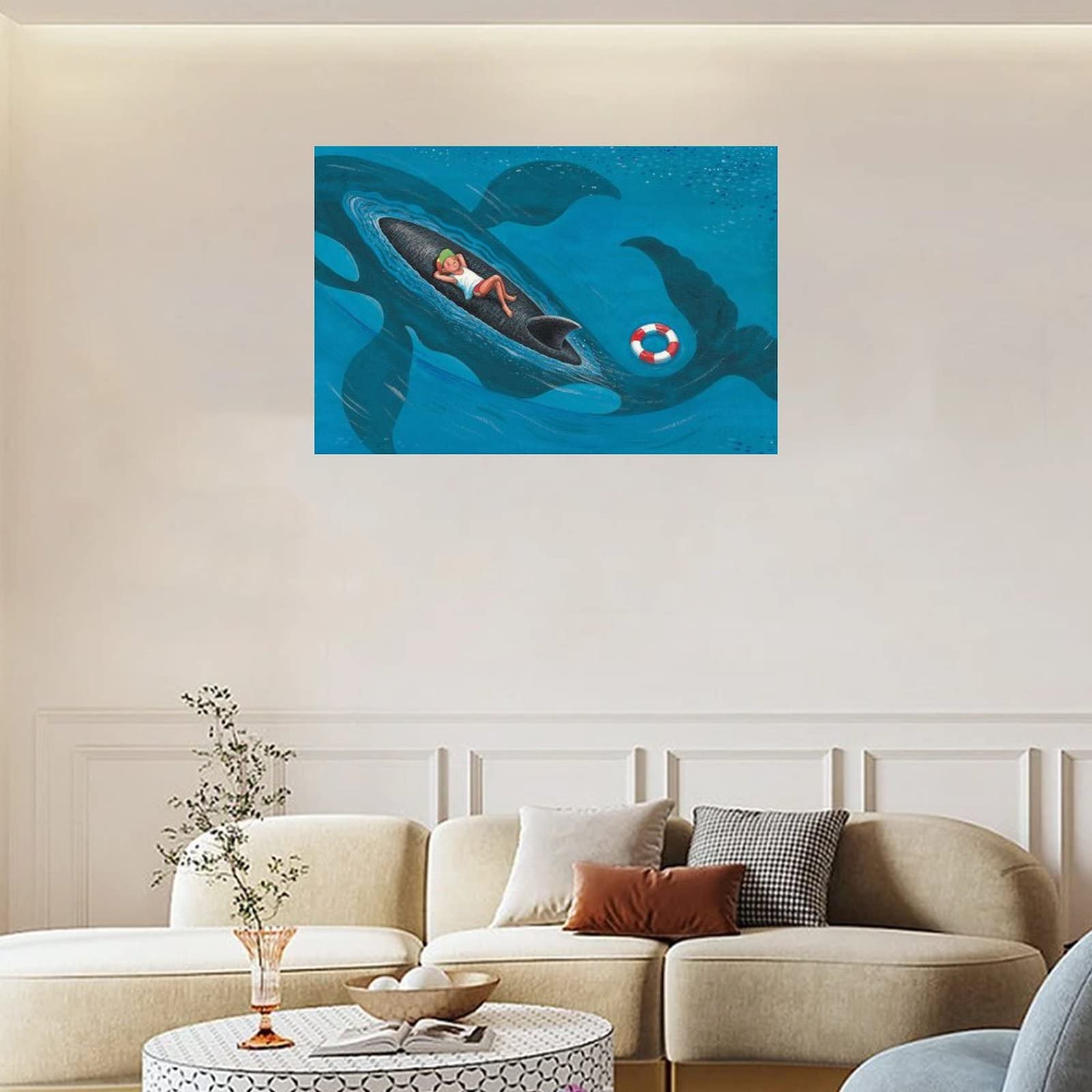 BRKENT Jimmy Liao. Romanlar Art Poster Wall Poster Whale Poster